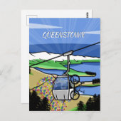 Queenstown kabelbaan briefkaart (Voorkant / Achterkant)