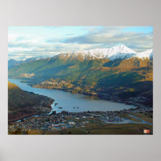 Queenstown Mountainview Nieuw-Zeeland Poster