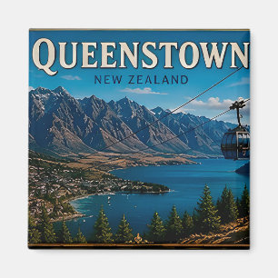 🧲 Queenstown Nieuw-Zeeland Reisherinnering Voor T Magneet