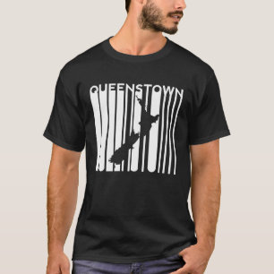 Queenstown Nieuw-Zeeland Zuidereiland Retro Vintag T-shirt