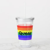 Queer Acryl Drinkbeker (Voorkant)