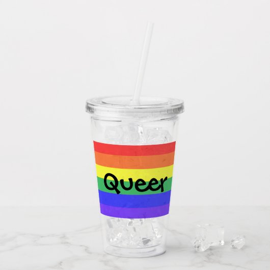 Queer Acryl Drinkbeker (Achterkant ijs)