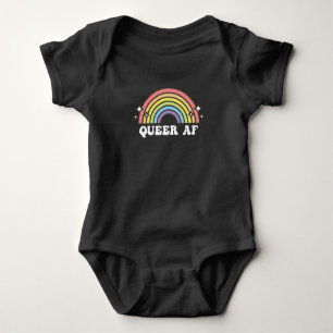 Queer AF Gay Pride Lesbian Trans Bisexual LGBTQ Romper