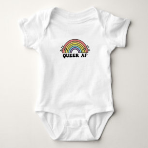 Queer AF Gay Pride Lesbisch Trans Biseksueel LGBTQ Romper