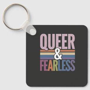 Queer and Fearless LGBT Pride Maand Bondgenoot Sleutelhanger