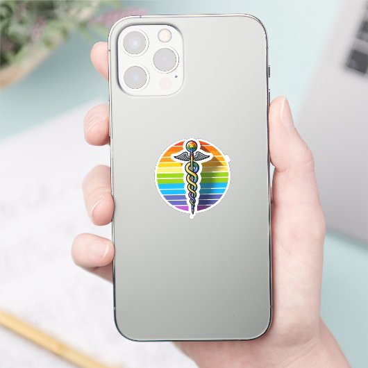 Queer Asclepius Sticker (Telefoon)