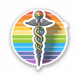 Queer Asclepius Sticker