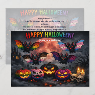 🎃🌈 Queer & Creepy Halloween kaart