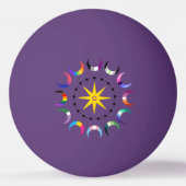 Queer Crescent Pride Manen Pingpongballen (Achterkant)