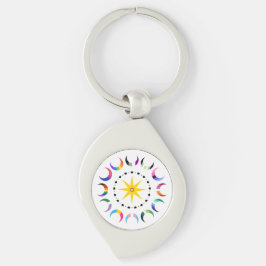 Queer Crescent Pride Manen Sleutelhanger