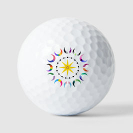 Queer Crescent Pride Moons Golfballen
