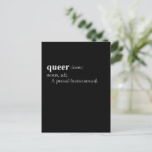 QUEER (definitie) Briefkaart (Staand voorkant)