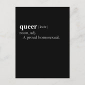 QUEER (definitie) Briefkaart (Voorkant)
