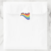 Queer Disaster LGBT Pride Maand Ronde Sticker (Tas)