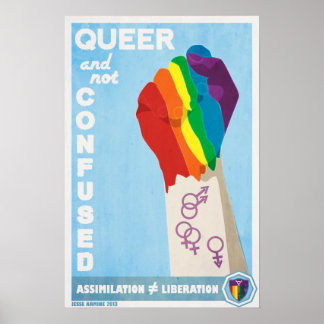 Queer en niet samengevoegd poster