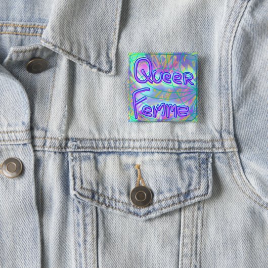 Queer Femme Button (In situ)