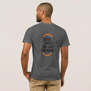Queer geloof Jezus houdt van zijn homoseksuele kin T-shirt