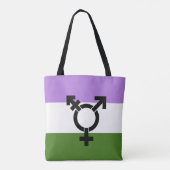 Queer - Gender Queer Pride Draagtas (Achterkant)