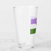 Queer - Gender Queer Pride Glas (Rechts)