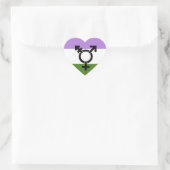 Queer - Gender Queer Pride Hart Sticker (Tas)