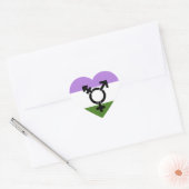 Queer - Gender Queer Pride Hart Sticker (Envelop)
