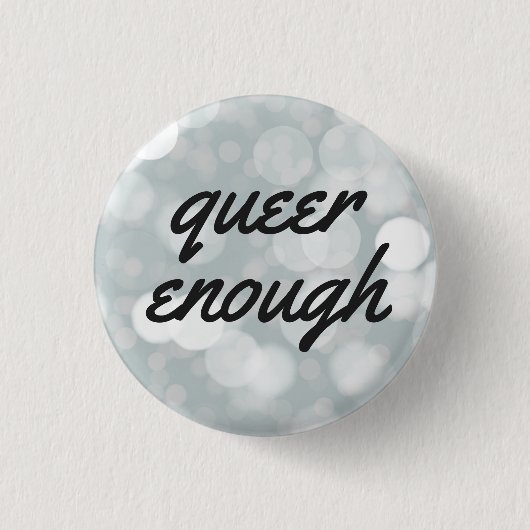 Queer genoeg ronde button 3,2 cm (Voorkant)