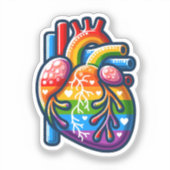 Queer Heart Sticker (Voorkant)