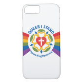 "Queer I Stand" t-shirt telefoonbehuizing Case-Mate iPhone Case (Achterkant)