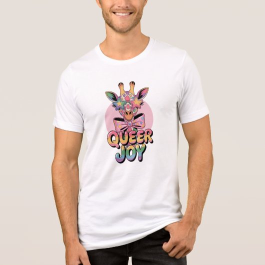 Queer Joy – Radiant Expression Tri-Blend Shirt (Voorkant)
