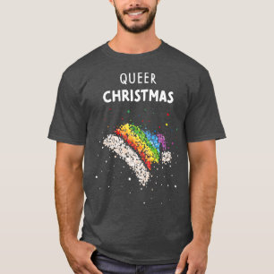 Queer Kerstmis Santa Hat LGBTQ Pride Gay T-shirt