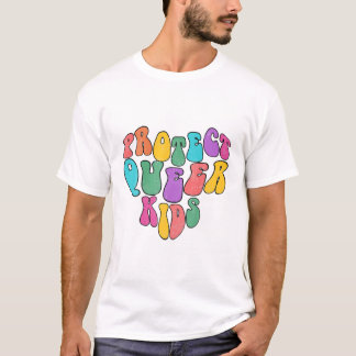 Queer Kinder Schattigee LGBTQ Ondersteuning T-shirt