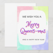 Queer LGBTQ+ kerstkaart Bedankkaart (Voorkant / Achterkant)