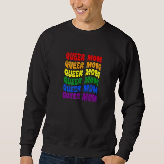 Queer mam Lgbt Nonbinary Pride Gender Neutral Prid Trui (Voorkant)