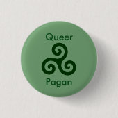Queer Pagan Ronde Button 3,2 Cm (Voorkant)