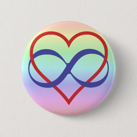 Queer Poly Badge Ronde Button 5,7 Cm (Voorkant)