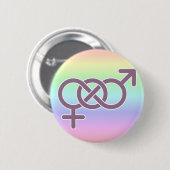 Queer Poly Ronde Button 5,7 Cm (Voorkant /achterkant)