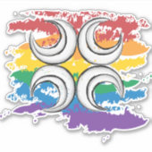 Queer Pride - Caid Sticker (Voorkant)