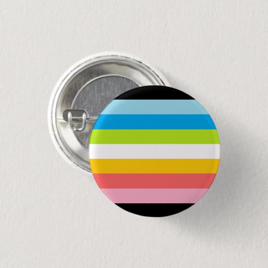 Queer Pride Flag Badge Ronde Button 3,2 Cm (Voorkant /achterkant)
