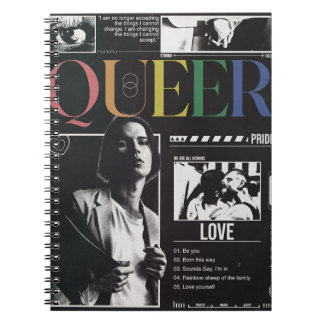 Queer Pride LGBTQ+ Modern Brutalistisch Notitieboek