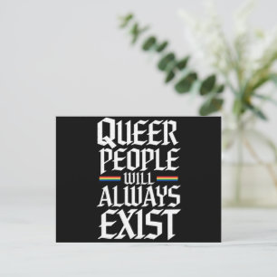 Queer Pride Pride Queer Mensen Zullen Altijd Besta Briefkaart