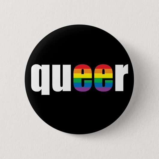 Queer Pride Ronde Button 5,7 Cm (Voorkant)