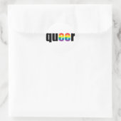 Queer Pride Ronde Sticker (Tas)