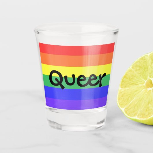 Queer Shot Glas (Voorkant)
