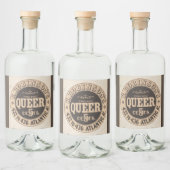 Queer Soda Temperance Merk Americana Likeurfles Etiket (Flessen)