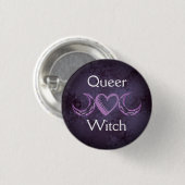 Queer Witch Ronde Button 3,2 Cm (Voorkant /achterkant)