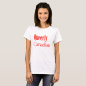 Queerly Canadian T-shirt (Voorkant volledig)