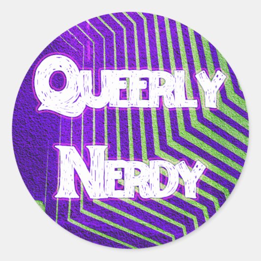 Queerly Nerdy Sticker Sheet (Voorkant)