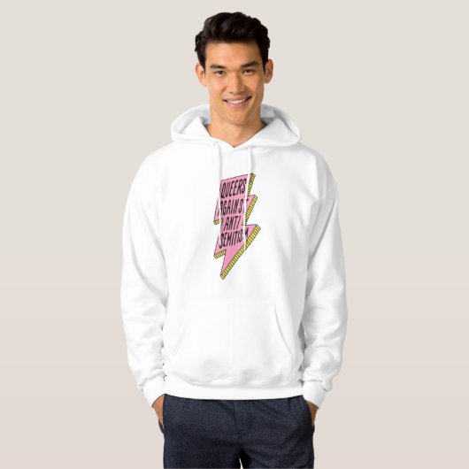 Queers Against Antisemitism logo Sweatshirt (Voorkant volledig)