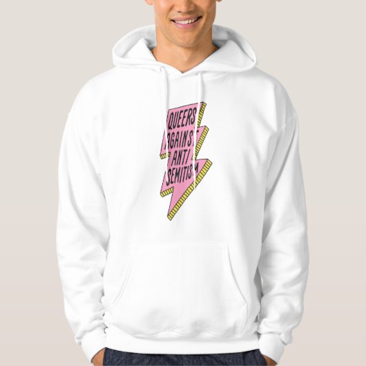 Queers Against Antisemitism logo Sweatshirt (Voorkant)