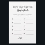 Quel âge avait la mariée pour être le jeu de la do<br><div class="desc">Profitez de votre douche nuptiale avec ces jeux simples et mignons. Consultez notre collection pour plus de jeux de douche nuptiale dans le même style. Veuillez noter que ces jeux ne sont pas modifiables.</div>